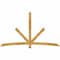 Ekena Millwork Alberta Rough Sawn Timber Gable Bracket, Western Red Cedar, 96"W x 56"H x 4"D x 4"F, 14/12 Pitch GBW096X56X0404ALB00RWR - alternate 1